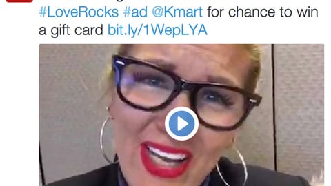 Kmart Dubsmash ‘Love Rocks’ Twitter Update
